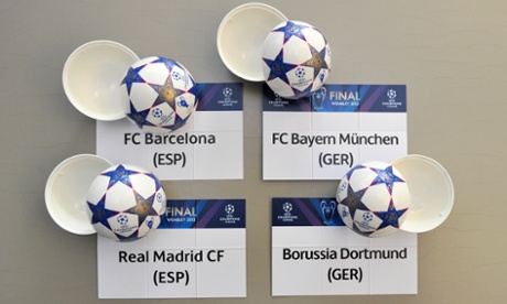 Champions League and Europa League semi-final draws – as it happened